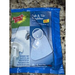 Scotch Brite‎ Tub & Tile Scrubber With Bleach Refill Pads 5 Count NEW 5309